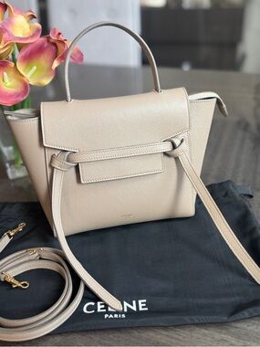 Celine Nano Belt Bag with Gold Hardware